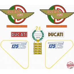 Juego Adhesivos Ducati 125 TS